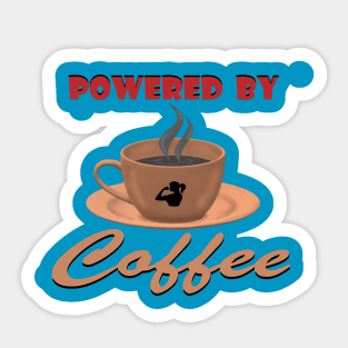 Powered by Coffee Lite Sticker